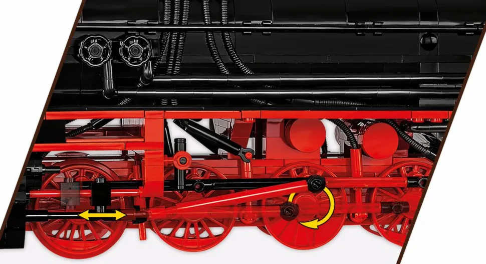Cobi: Trains - DR BR 52 Steam Locomotive Train Historical Collection 1/35th Scale Building Block Construction Set (2505 Pieces)