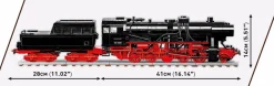 Cobi: Trains - DR BR 52 Steam Locomotive Train Historical Collection 1/35th Scale Building Block Construction Set (2505 Pieces)