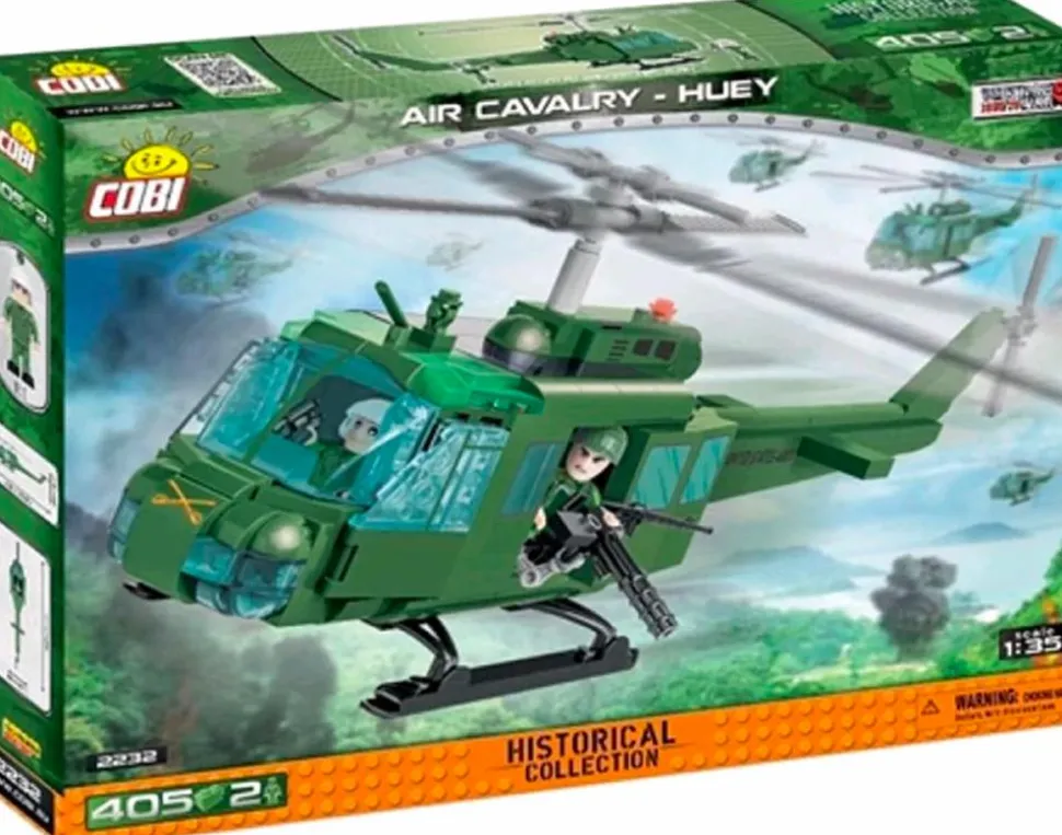 Cobi: Vietnam War - Air Cavalry Huey Military Helicopter 1/35th Scale Construction Set (405 Pieces)