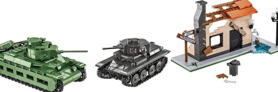 Cobi: World War II - Battle of Arras 1940 Matilda II vs. Panzer 38(t) Tank Historical Collection 1/35th Scale Building Block Construction Set (1015 Pieces)