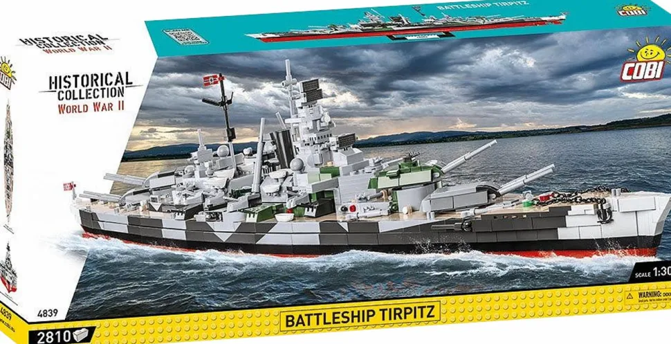 Cobi: World War II - Battleship Tirpitz Historical Collection 1/300th Scale Building Block Construction Set (2810 Pieces)