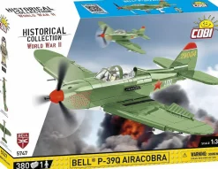 Cobi: World War II - Bell P-39Q Airacobra (Soviet) Fighter Plane Historical Collection 1/32 Scale Building Block Construction Set (380 Pieces)