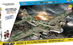 Cobi: World War II - Boeing B-17F Flying Fortress "Memphis Belle" Heavy Bomber Plane Executive Edition Historical Collection 1/48th Scale Building Block Construction Set (1376 Pieces)