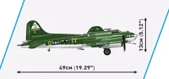 Cobi: World War II - Boeing B-17G Flying Fortress Heavy Bomber Plane Historical Collection 1/48th Scale Building Block Construction Set (1210 Pieces)