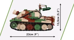 Cobi: World War II - 38cm Sturmmorser Sturmtiger Tank Historical Collection 1/28th Scale Building Block Construction Set (1100 Pieces)