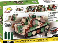Cobi: World War II - 38cm Sturmmorser Sturmtiger Tank Historical Collection 1/28th Scale Building Block Construction Set (1100 Pieces)