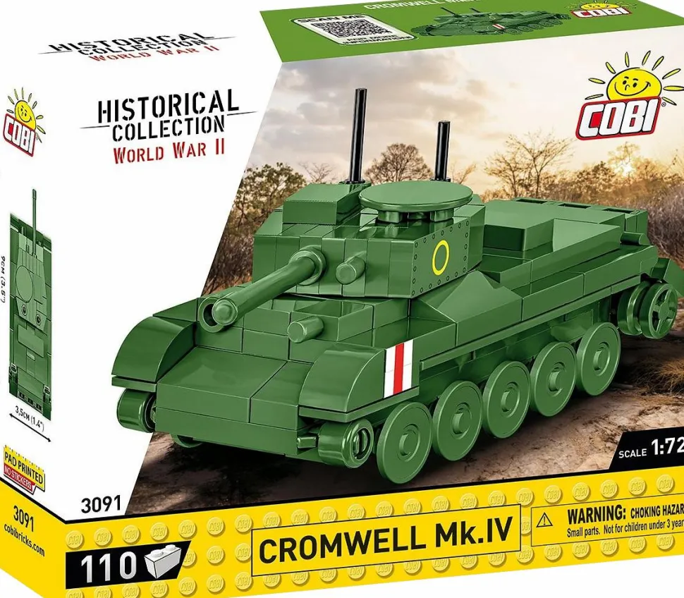 Cobi: World War II - Cromwell Mk.IV Tank Historical Collection 1/72 Scale Building Block Construction Set (110 Pieces)