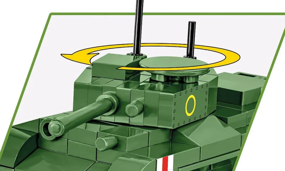 Cobi: World War II - Cromwell Mk.IV Tank Historical Collection 1/72 Scale Building Block Construction Set (110 Pieces)