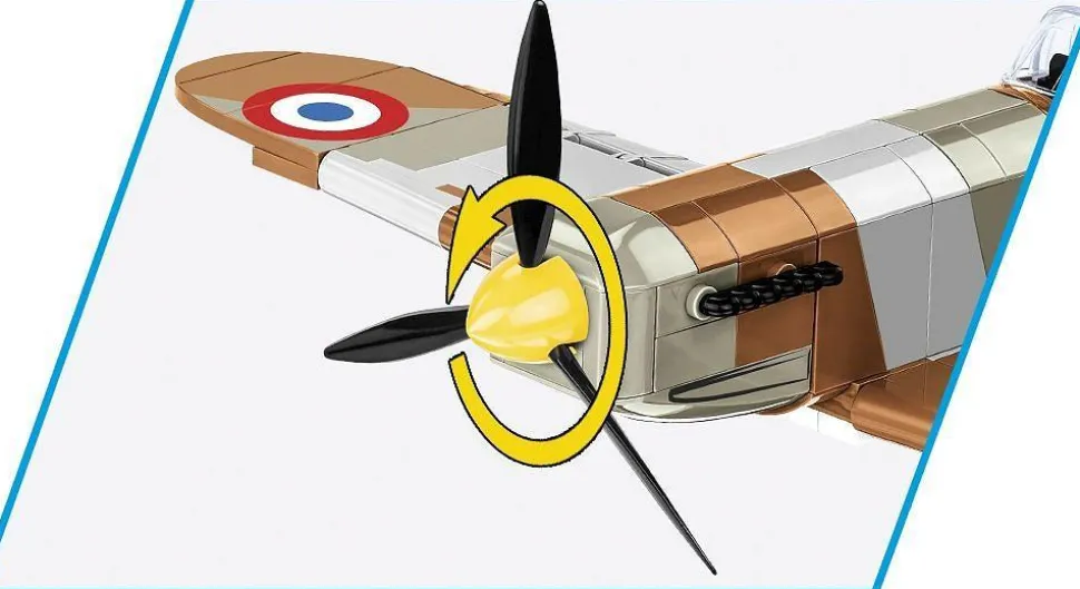 Cobi: World War II - Dewoitine D.520 Fighter Plane Historical Collection 1/32 Scale Building Block Construction Set (335 Pieces)