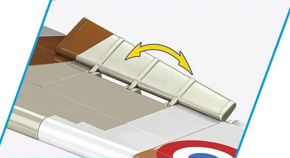 Cobi: World War II - Dewoitine D.520 Fighter Plane Historical Collection 1/32 Scale Building Block Construction Set (335 Pieces)