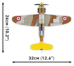 Cobi: World War II - Dewoitine D.520 Fighter Plane Historical Collection 1/32 Scale Building Block Construction Set (335 Pieces)