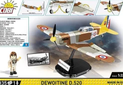 Cobi: World War II - Dewoitine D.520 Fighter Plane Historical Collection 1/32 Scale Building Block Construction Set (335 Pieces)