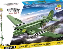 Cobi: World War II - Douglas C-47 Skytrain "Dakota" Transport Plane Historical Collection 1/48th Scale Building Block Construction Set (896 Pieces)