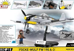 Cobi: World War II - Focke-Wulf FW 190-A3 Fighter Bomber Plane Historical Collection 1/32 Scale Building Block Construction Set (382 Pieces)