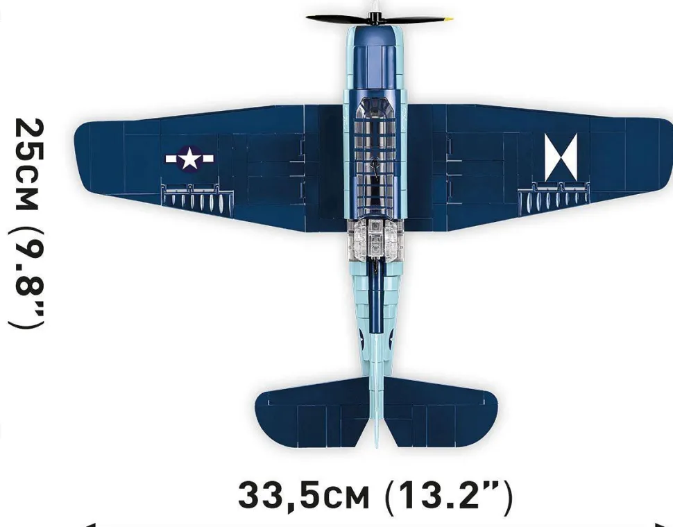 Cobi: World War II - Grumman TBF Avenger Torpedo Bomber Plane Historical Collection 1/48th Scale Building Block Construction Set (392 Pieces)