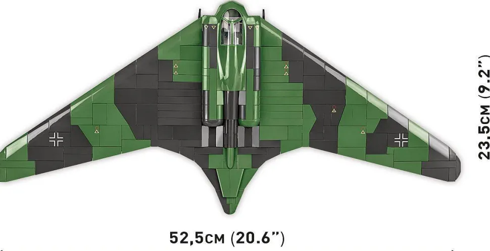 Cobi: World War II - Horten HO 229 Fighter Bomber Plane Historical Collection 1/32 Scale Building Block Construction Set (953 Pieces)