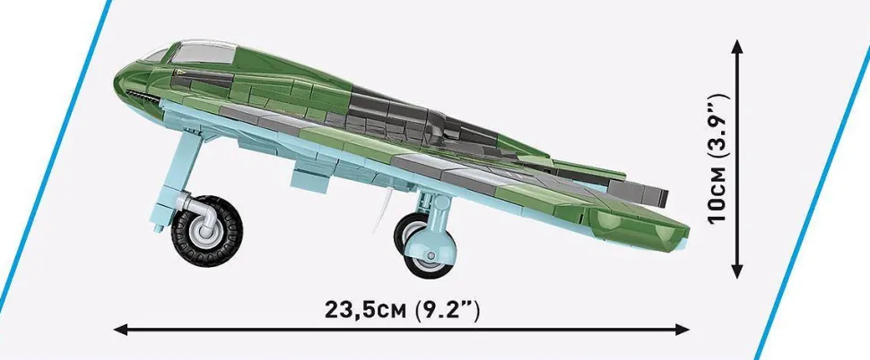 Cobi: World War II - Horten HO 229 Fighter Bomber Plane Historical Collection 1/32 Scale Building Block Construction Set (953 Pieces)
