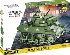 Cobi: World War II - Howitzer Motor Carriage H.M.C M8 Scott Tank Historical Collection 1/35th Scale Building Block Construction Set (525 Pieces)