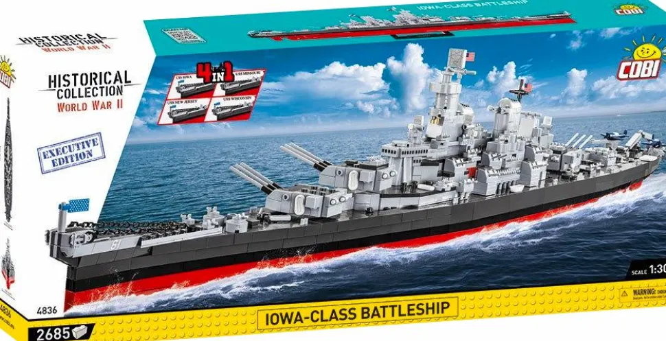 Cobi: World War II - Iowa-Class Battleship Construction Set (2665 pieces)