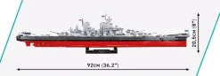 Cobi: World War II - Iowa-Class Battleship Construction Set (2665 pieces)