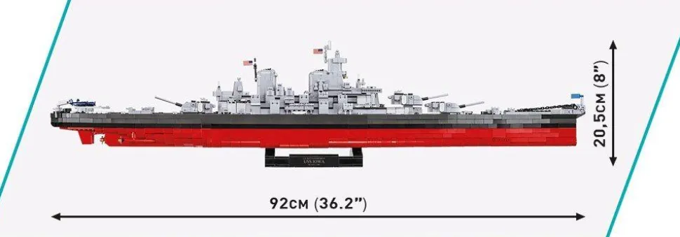 Cobi: World War II - Iowa-Class Battleship Construction Set (2665 pieces)