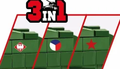 Cobi: World War II - IS-2 Heavy Tank 3-in-1 Historical Collection 1/28th Scale Building Block Construction Set (1051 Pieces)