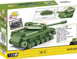 Cobi: World War II - IS-2 Tank Historical Collection 1/72 Scale Building Block Construction Set (130 Pieces)