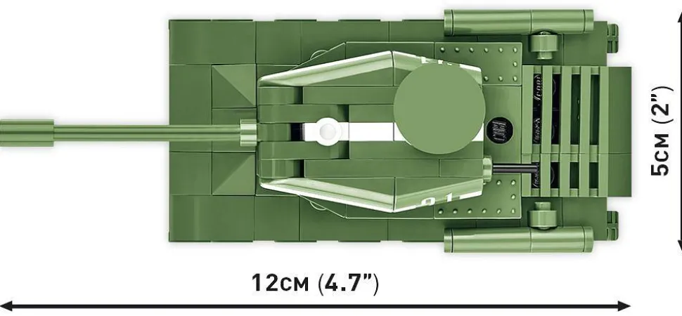 Cobi: World War II - IS-2 Tank Historical Collection 1/72 Scale Building Block Construction Set (130 Pieces)