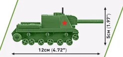 Cobi: World War II - ISU 152 Tank Historical Collection 1/72 Scale Building Block Construction Set (135 Pieces)
