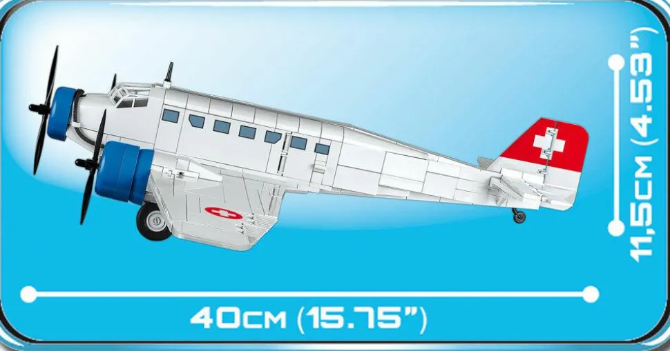 Cobi: World War II - Junkers Ju 52/3m Transport Aircraft Construction Set (542 Pieces)