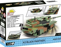 Cobi: World War II - K2 Black Panther Tank 1/72 Scale Building Block Construction Set (160 Pieces)