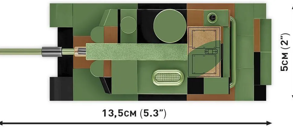 Cobi: World War II - K2 Black Panther Tank 1/72 Scale Building Block Construction Set (160 Pieces)