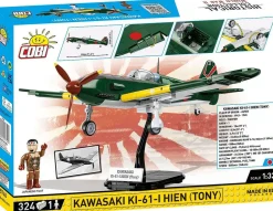 Cobi: World War II - Kawasaki Ki-61-I-Hien (Tony) Historical Collection 1/32 Scale Building Block Construction Set (324 Pieces)