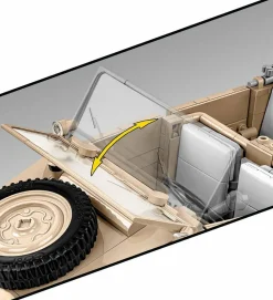 Cobi: World War II - Kubelwagen TYP 82 Historical Collection 1/12th Scale Building Block Construction Set (1326 Pieces)