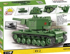 Cobi: World War II - KV-2 Tank Historical Collection 1/48th Scale Building Block Construction Set (510 Pieces)