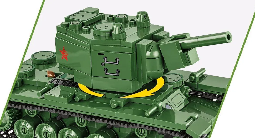 Cobi: World War II - KV-2 Tank Historical Collection 1/48th Scale Building Block Construction Set (510 Pieces)