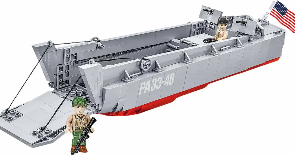 Cobi: World War II - LCVP Higgins Boat Historical Collection 1/35th Scale Building Block Construction Set (715 Pieces)