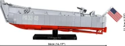 Cobi: World War II - LCVP Higgins Boat Historical Collection 1/35th Scale Building Block Construction Set (715 Pieces)