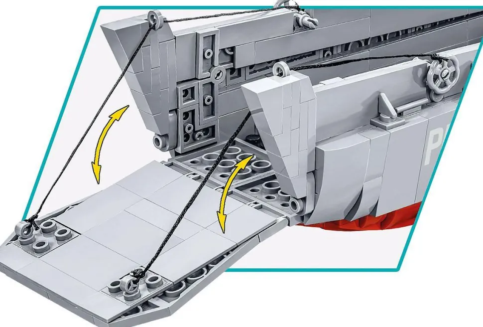 Cobi: World War II - LCVP Higgins Boat Historical Collection 1/35th Scale Building Block Construction Set (715 Pieces)