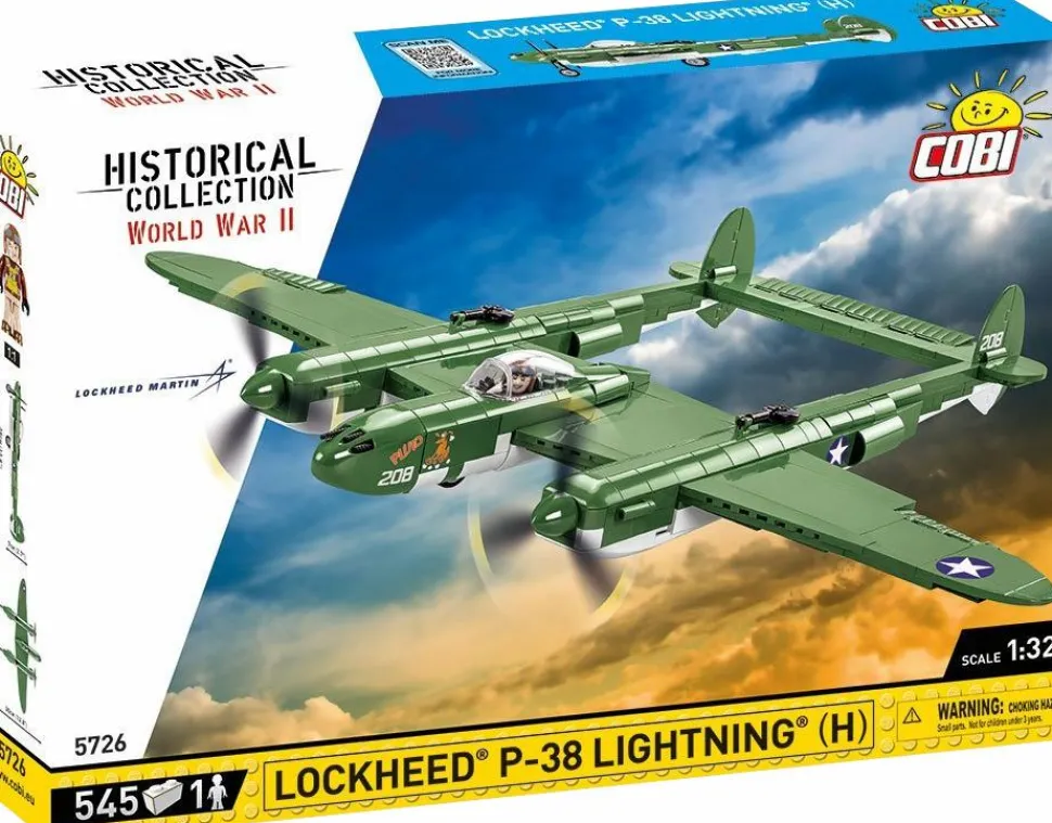 Cobi: World War II - Lockheed P-38 Lightning H Construction Set (545 pieces)