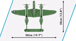 Cobi: World War II - Lockheed P-38 Lightning H Construction Set (545 pieces)