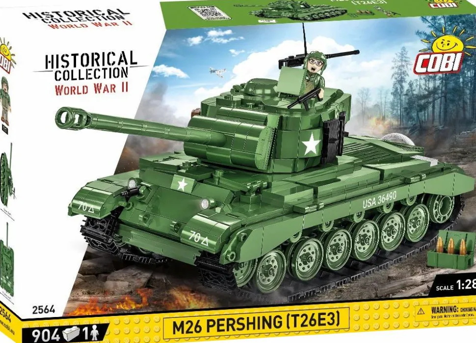 Cobi: World War II - M26 Pershing T26E3 Tank Construction Set (904 pieces)