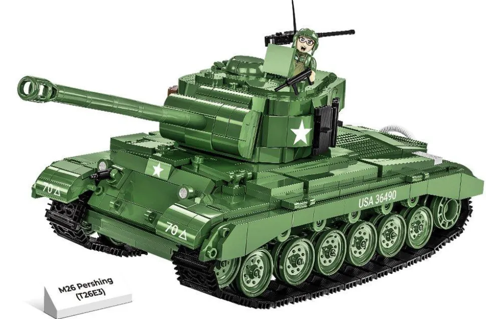 Cobi: World War II - M26 Pershing T26E3 Tank Construction Set (904 pieces)