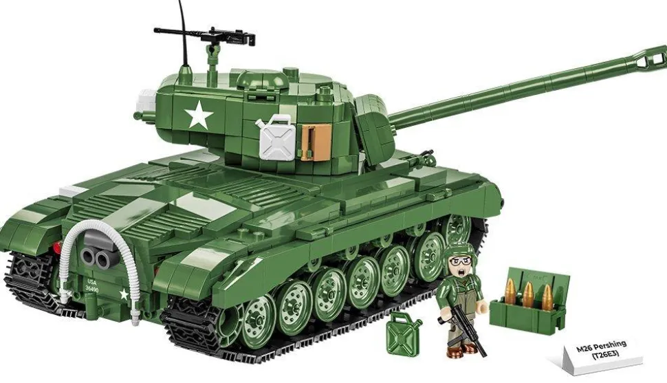 Cobi: World War II - M26 Pershing T26E3 Tank Construction Set (904 pieces)