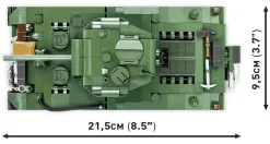 Cobi: World War II - M4A3 Sherman Tank Historical Collection 1/28th Scale Building Block Construction Set (852 Pieces)