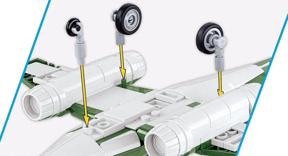 Cobi: World War II - Messerschmitt ME 262 Fighter Bomber Plane Historical Collection 1/48th Scale Building Block Construction Set (250 Pieces)