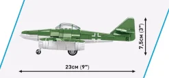 Cobi: World War II - Messerschmitt ME 262 Fighter Bomber Plane Historical Collection 1/48th Scale Building Block Construction Set (250 Pieces)