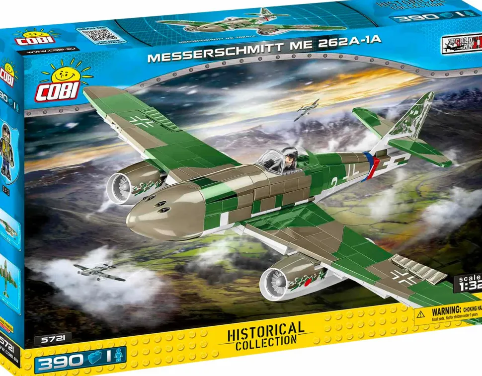 Cobi: World War II - Messerschmitt Me 262 A-1a Fighter Jet 1/32 Scale Construction Set (390 Pieces)