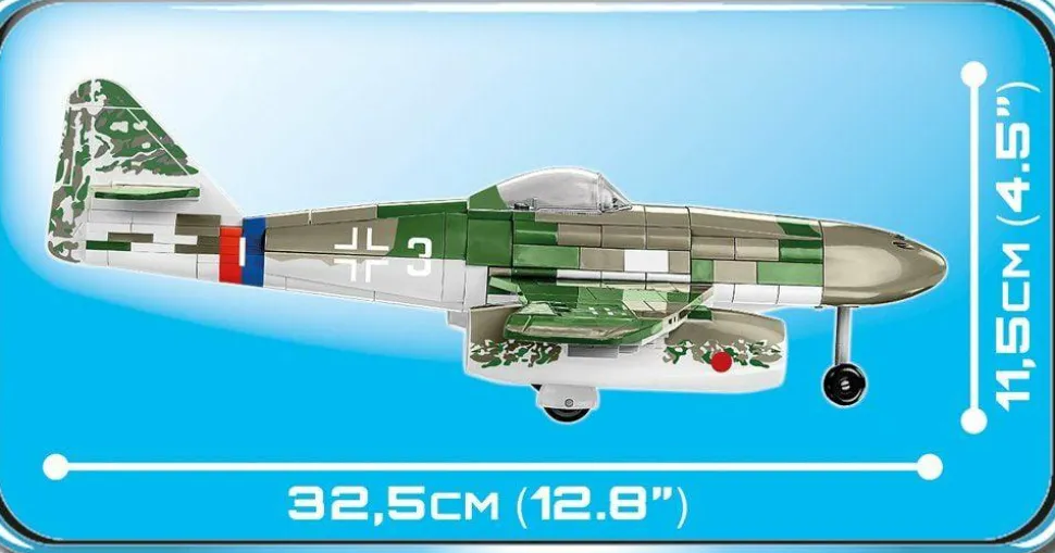Cobi: World War II - Messerschmitt Me 262 A-1a Fighter Jet 1/32 Scale Construction Set (390 Pieces)