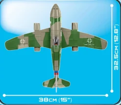Cobi: World War II - Messerschmitt Me 262 A-1a Fighter Jet 1/32 Scale Construction Set (390 Pieces)